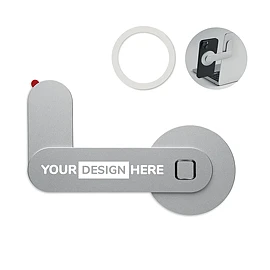 Magnetische Handyhalterung | Aluminiumlegierung | 3M-Klebefläche | Metallring inklusive