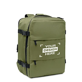 Kabinenrucksack | Recyceltes PET 600D mit PU-Beschichtung | 20 L | 30x20x40 cm | 15-Zoll-Laptopfach | Erweiterbar