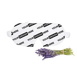 Augenmaske | rPET | Lavendelfüllung | Doppelte elastische Bänder | Sublimation