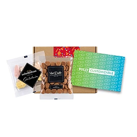 Cadeau Sinterklaas pour boîte aux lettres | Carton | A6 | Biscuits épicés et confiseries mousse | Carte personnalisée