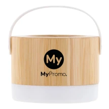 Draadloze speaker | Bamboe en ABS | 3W | Verplaatsbare hendel