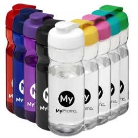 Transparent sports bottle | PET Plastic | 650 ml | Ergonomic design