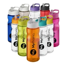 Einwandige Sport-Trinkflaschen | PCR Kunststoff, PP Kunststoff | 650 ml | Auslaufsicherer Deckel