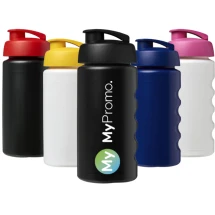 Bidon | Sportfles | Klapdeksel | Kunststof | 500ml | Met vingergreep