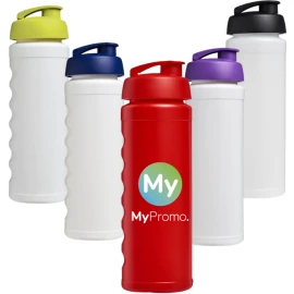 Gourde de sport à couvercle à bascule | Plastique | 750ml | avec prise pour les doigts intégrée