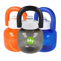 Kettlebell Bottle I rPET | 1.8L I Fitness | Adjustable weight I Drink & Exercise