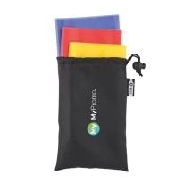 3er-Set TPE-Fitnessbänder | RPET | Polyestertasche |