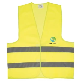 Sicherheitsweste | Polyester | Einheitsgröße | Klettverschluss | Leicht | Zertifiziert nach EN20471-Norm