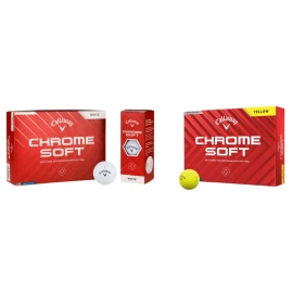 Callaway Chrome Soft golf balls | Ø4,20cm | Set of 3 | Soft feel | High quality
