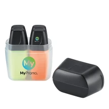 Stabilo Boss Mini Box for 4 | Plastic | Neon colours | Anti-dry-out