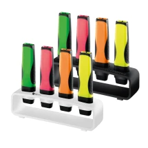 Stabilo Boss Executive Desk-Set for 4 | Recycled plastic | Anti-smudge ink | Including 4 highlighters