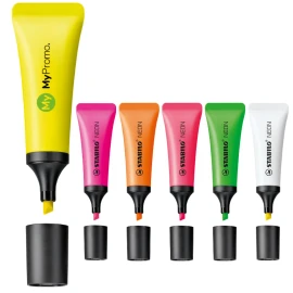 Stabilo Neon markeerstift | Plastic | Anti-uitdroogtechnologie | Groot drukoppervlak