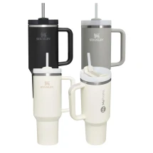 Stanley Quencher H2.0 tumbler | Recycled stainless steel | 1,2L | Keeps cold for 48h | With reusable straw