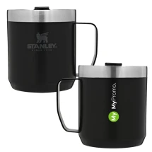 Stanley Classic camp mug | Stainless steel & tritan | 350ml | Fits most coffee machines