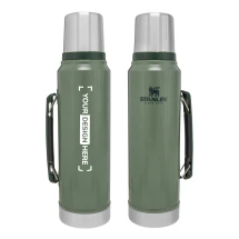 Gourde isotherme Stanley Classic | Acier inoxydable | 1L | Parfait pour le camping | Chaud ou froid pendant 24 heures