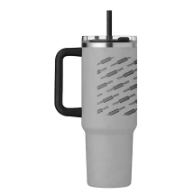 Gobelet à double paroi | Acier inoxydable | Paille | 1,2L | Imitation Stanley