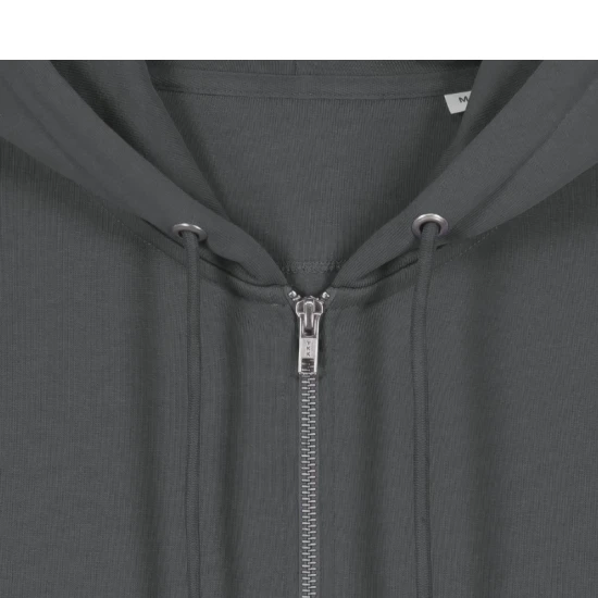 Stanley/Stella Cultivator 2.0 | Le sweat-shirt à capuche zippé unisexe emblématique, 100% coton biologique | Anthracite