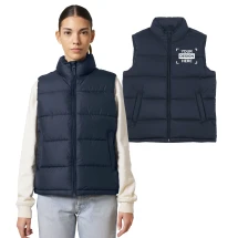 Bodywarmer matelassé | Polyester recyclé | Col montant | Coupe unisexe