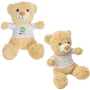Peluche ours | Polyester | 18 x 27 cm | Impression en quadrichromie sur le t-shirt