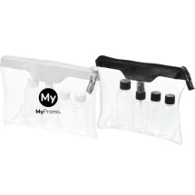 Set reisflessen | PVC Plastic | Luchtvaartmaatschappij goedgekeurd