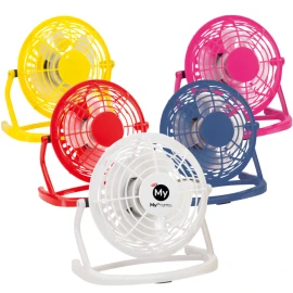 Mini ventilateur de bureau | Plastique | Avec connexion USB