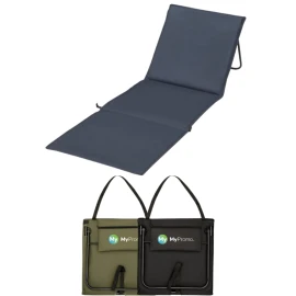 Beach lounger | Polyester | 154x51cm | With a storage pouch and adjustable strap