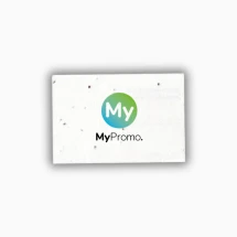 Zaadpapieren visitekaartje | FSC-gecertificeerd hout | 85x55mm | Biologisch afbreekbaar | Volledige kleurendruk