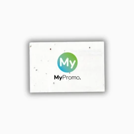 Seed paper business card | FSC certified wood | 85x55mm | Biodegrable | Full color