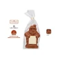 Père Noël avec pancarte en chocolat | 80 g | Chocolat au lait
