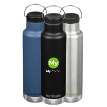 Klean Kanteen thermos water bottle | Recycled stainless steel | 592 ml | Carrier ring | Sustainable