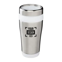 Gobelet isotherme | Acier inoxydable et plastique | 410 ml | Facile à nettoyer