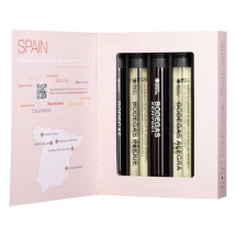 Geschenkverpakking Spanje | Glas tube | Spaanse wijn | 5 x 100 ml