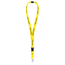 Lanière de sécurité | Polyester | Avec crochet en métal et boucle en plastique | Couleur intégrale