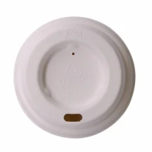 Couvercle écologique pour gobelet en carton | Bagasse | Diamètre 8 cm