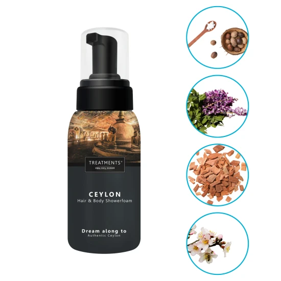 Mousse De Douche Pour Cheveux Et Corps | 250 ml | Premium | Divers Parfums | Ceylon