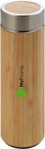 Thermo bottle | Bamboo and stainless steel | 420 ml | Including tea infuser