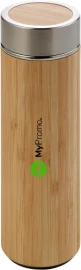 Thermo bottle | Bamboo and stainless steel | 420 ml | Including tea infuser