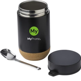 Thermo lunchbox | Stainless steel | 40 cl | Stainless steel spoon