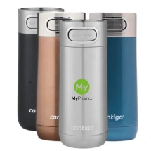 Bouteille isotherme Contigo fles | Roestvrij staal & metallic afwerking | 360 ml | Houdt de inhoud 12 uur koud en 5 uur warm