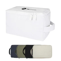 Trousse de toilette | Coton recyclé 500 g/m² et polyester recyclé | Poches multiples