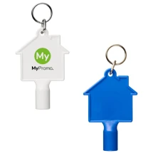 Multifunctionele sleutel sleutelhanger | Gerecycled plastic & metaal | 6,2 cm x 5,8 cm | Duurzaam