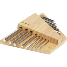 Hex key tool set | Bamboo & carbon steel | 8 keys | Durable