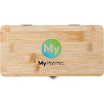 Coffret d'outils | Acier au carbone | Ensemble de 27 pièces | Étui en bambou avec clip en fer | Haute qualité