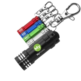Pocket flashlight | Aluminum | 3 LEDs | Key chain