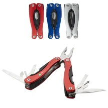 Multiwerkzeug | Aluminium | 11 Funktionen | Inklusive Nylon-Tasche