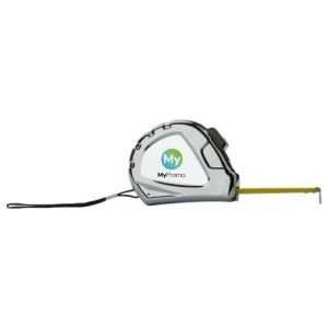 Tape measure | ABS and metal | 5 m | With belt clip and wrist strap