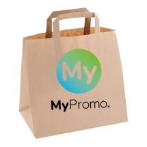 Papiertüte | 70g/m² | 26x17x25cm | FSC-zertifiziert | Hergestellt in Europa