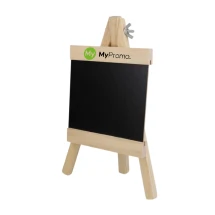 Tableau noir sur chevalet | Support en bois | 230 mm × 120 mm × 230 mm | Avec craie