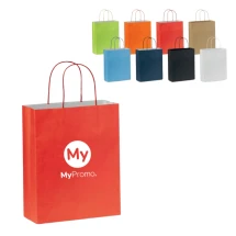 Middelgroot tasje | Papier 120 g/m² | 24x10x30 cm | Mat papier | Draagkracht tot 2 kg | FSC-gecertificeerd