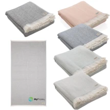 Handdoek/deken | Katoen | 100x180cm | Ukiyo Hisako AWARE™ | 4 seizoenen